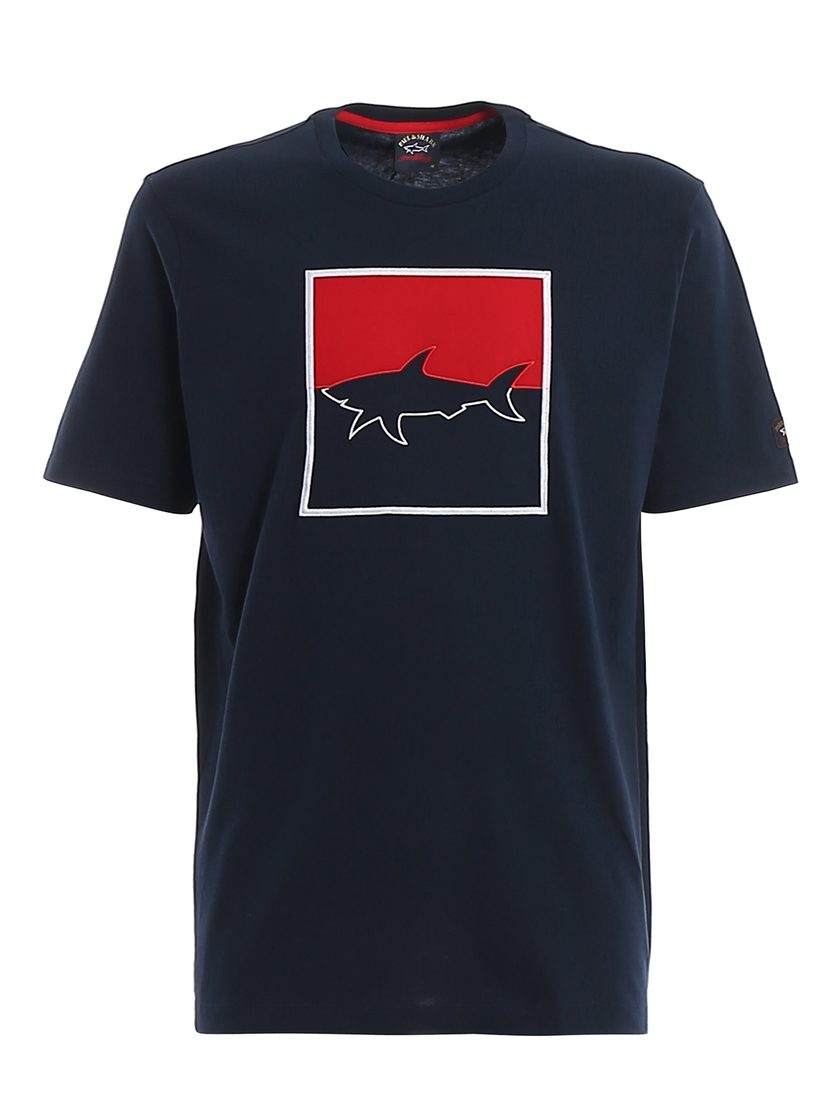 Paul & Shark Shark logo embroidery jersey T-shirt|E20P1024013