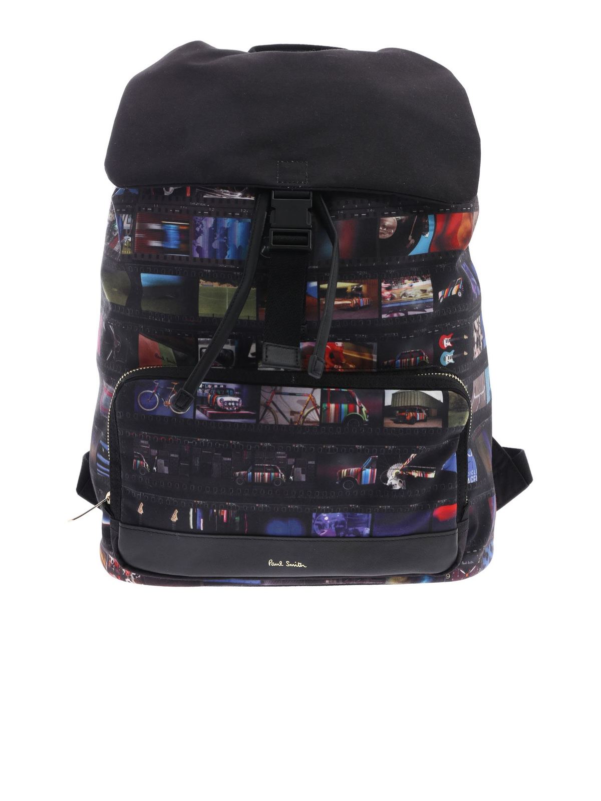 Paul Smith Black Mini Film Printed Backpack
