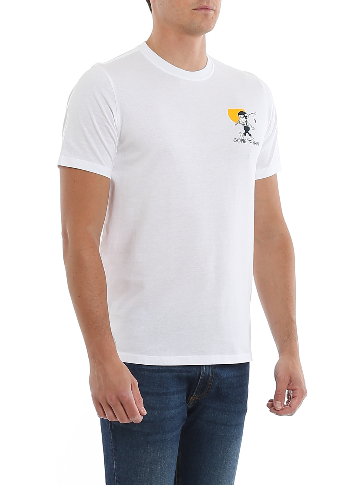 T-shirts Paul - Fishin' print jersey T-shirt - M2R011RAP189601