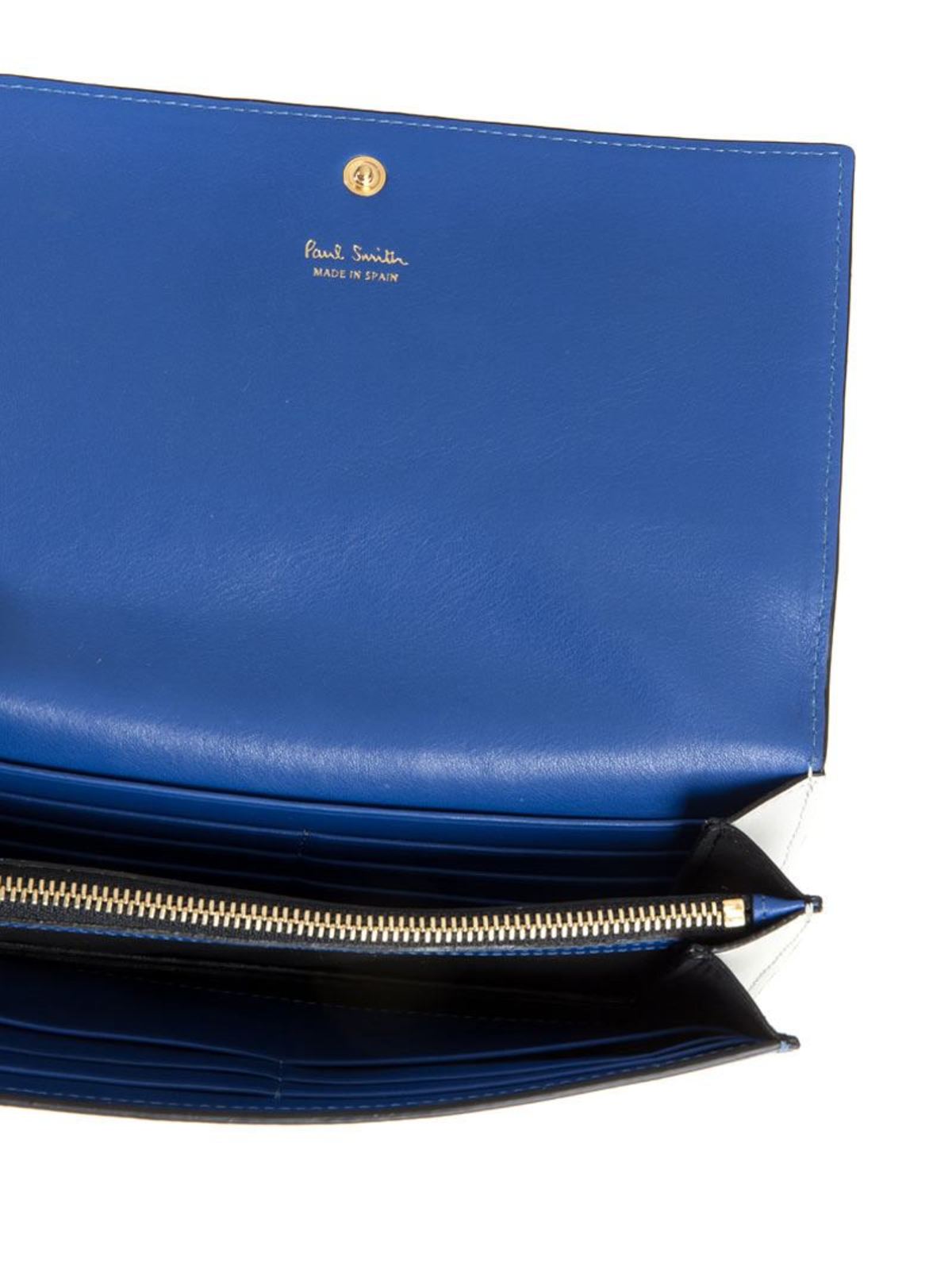 Shop Paul Smith Leather Wallet In Azul