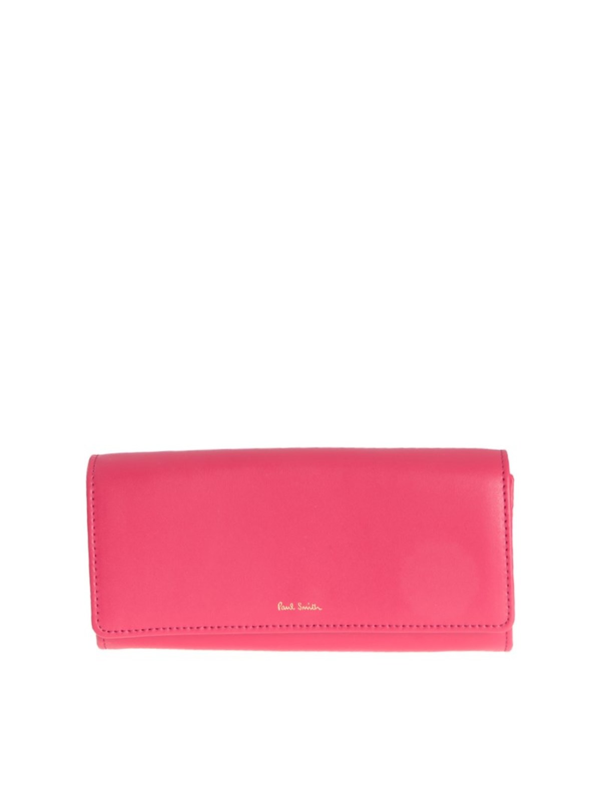 Paul Smith Leather Wallet In Fucsia