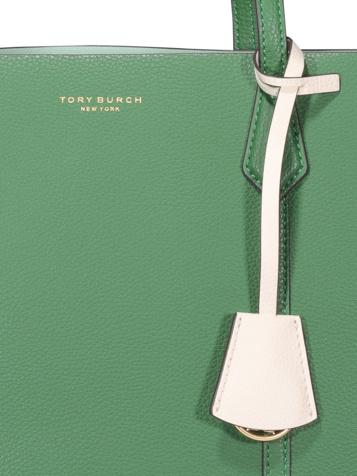 Tory Burch Perry leather tote bag, Green
