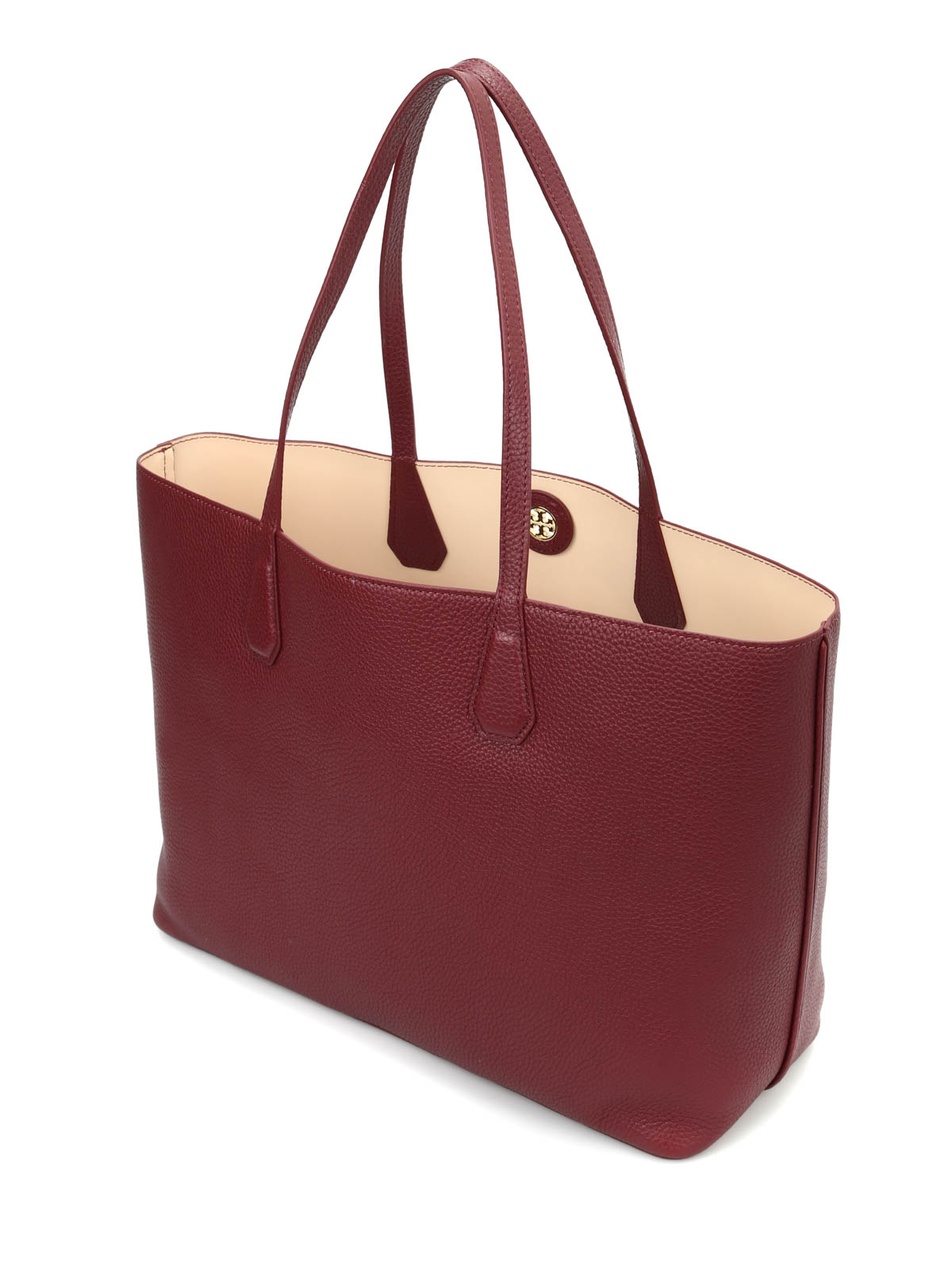 Tory Burch Perry Leather Shopper Tote Bag