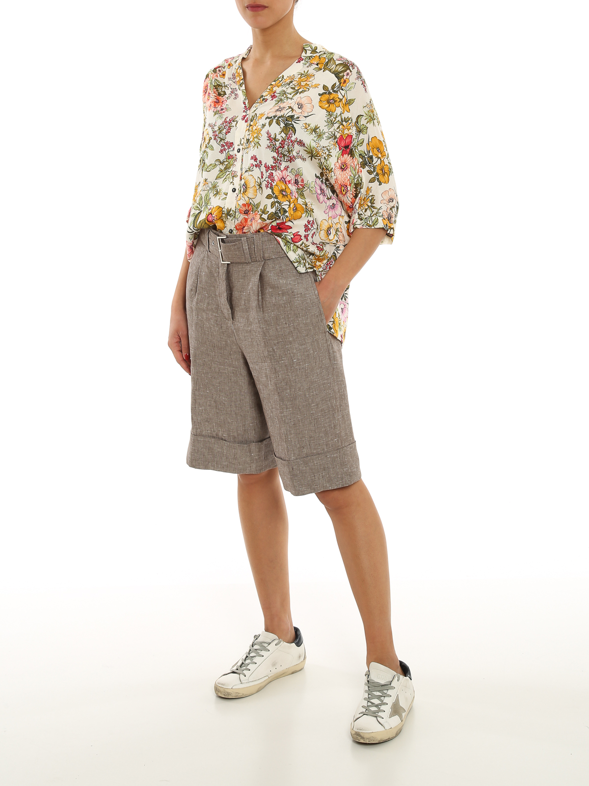 Peserico Handmade sartorial shorts - Light Brown