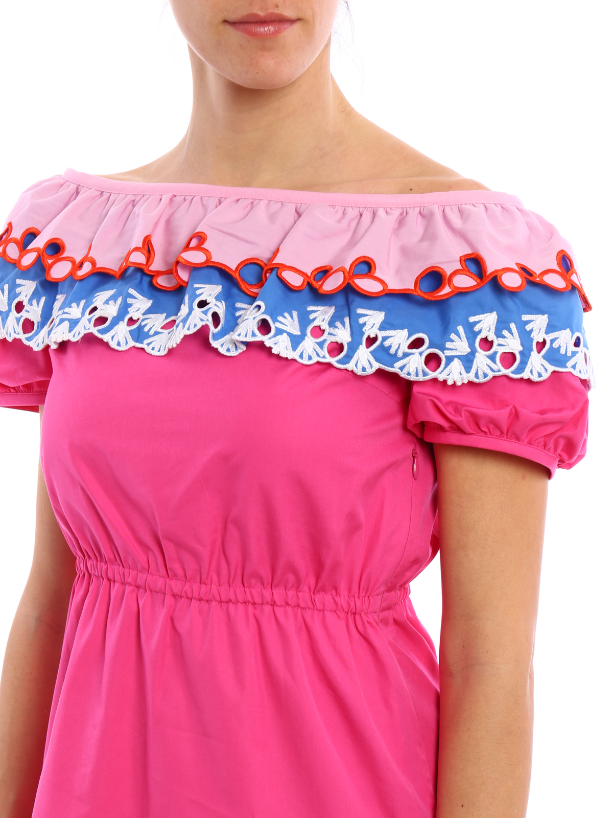 modern 50s dress Aubrey Red Cotton 50s Dress S/M – OMNIA
