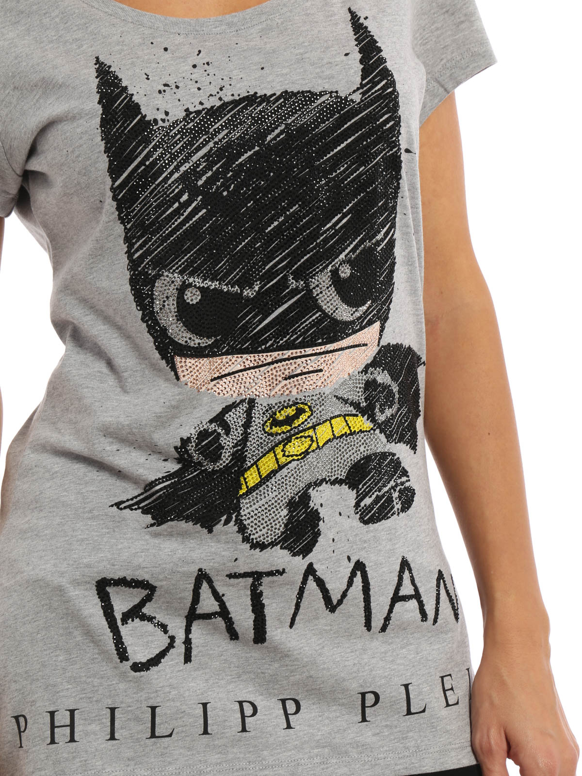 Tシャツ Philipp Plein - Tシャツ Batman Mini - グレー ...