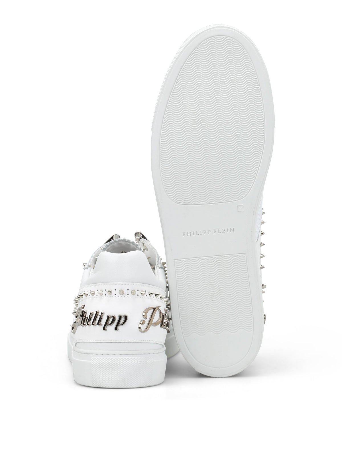 Philipp Plein Fyn studded leather sneakers - Men|MSC0016PLE008N01