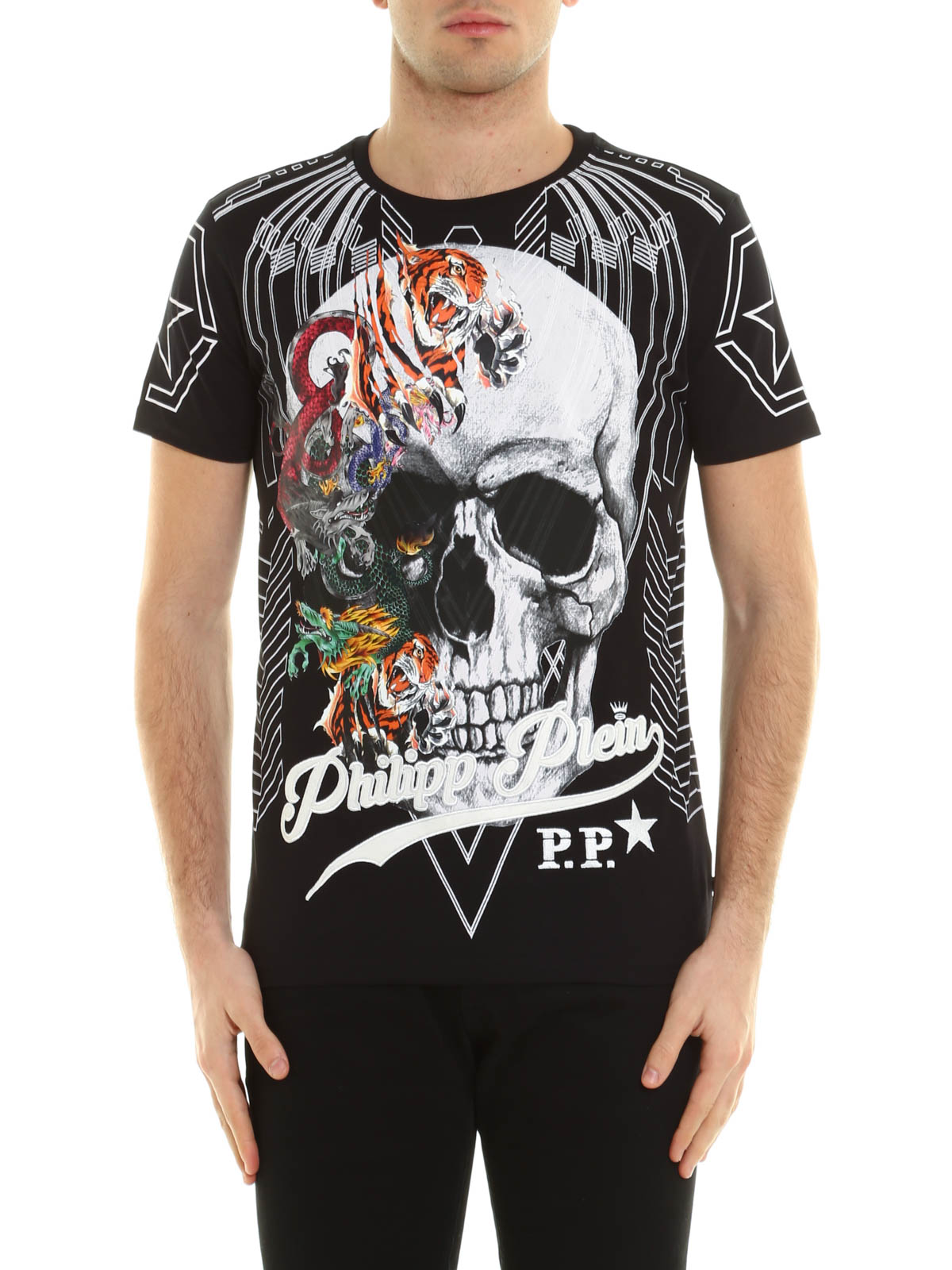 T-shirts Plein - Animals Skull - MTK0135PJY002N02