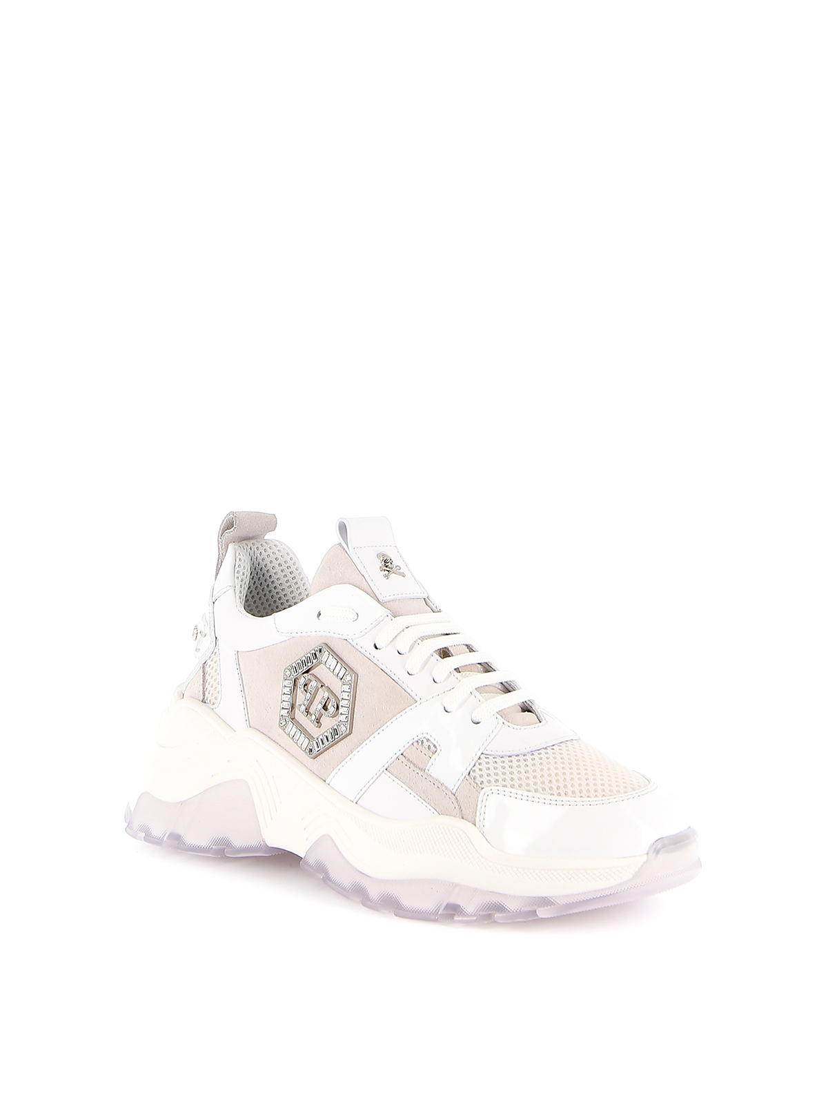 Philipp Plein Runner crystal logo sneakers S20SWSC1782PLE077N01