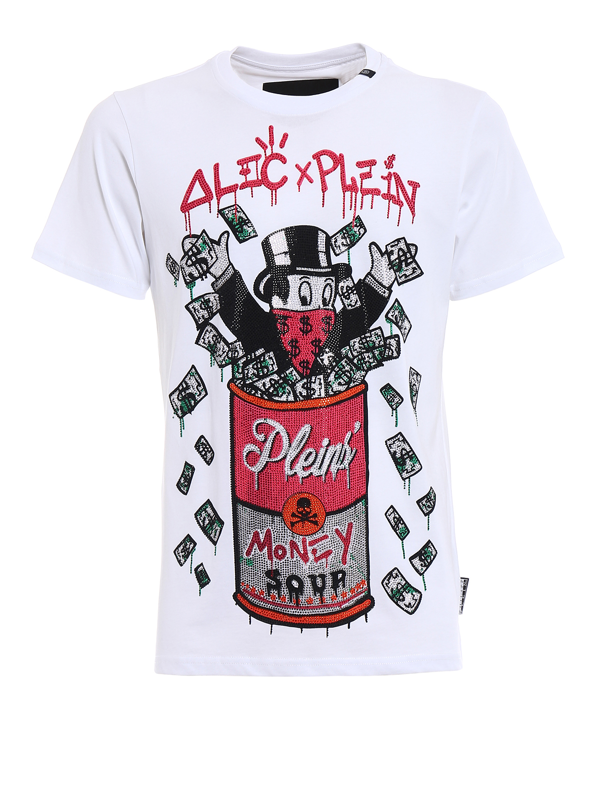 champán Artes literarias exótico Camisetas Philipp Plein - Camiseta - Monopoli Five - MTK1783PJY002N01