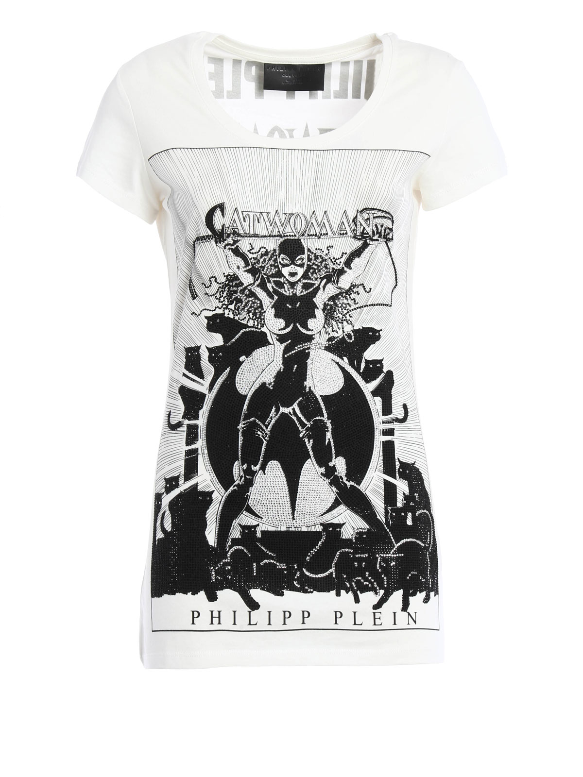 T-shirts Philipp Plein - Tropical Catwoman Tee - CW34407101