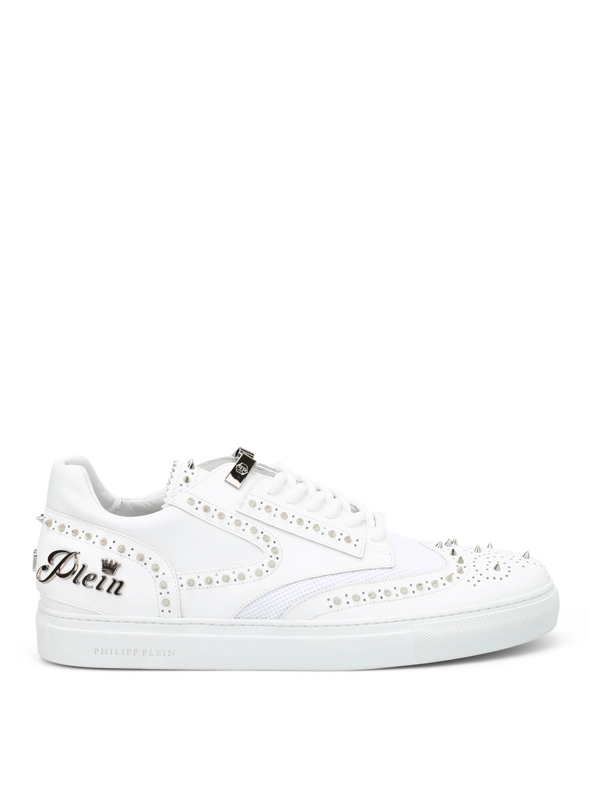 Philipp Plein Fyn studded leather sneakers - Men|MSC0016PLE008N01