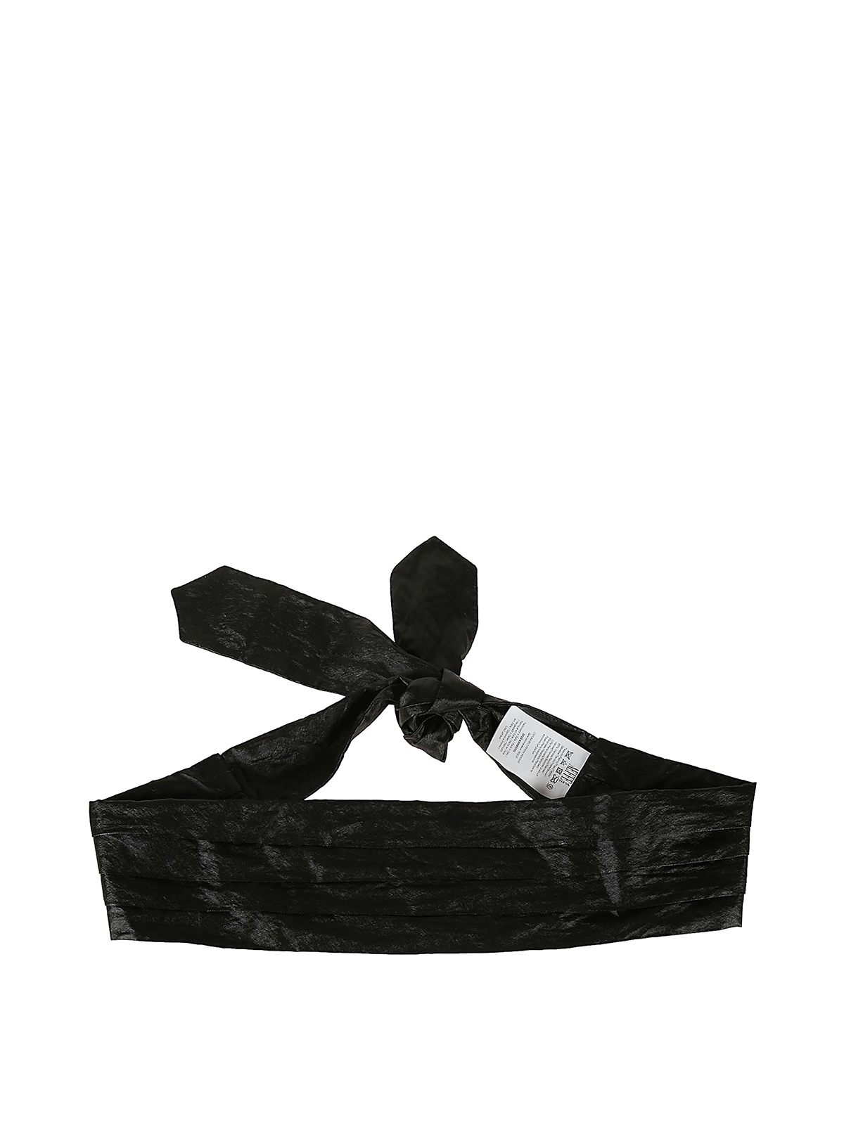 Philosophy Di Lorenzo Serafini Laminated Fabric Belt In Black