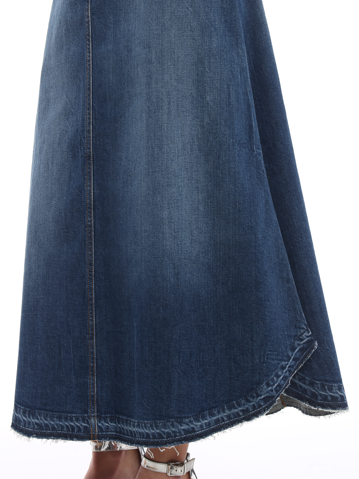 Philosophy di Lorenzo Serafini Denim maxi skirt | 010507300300