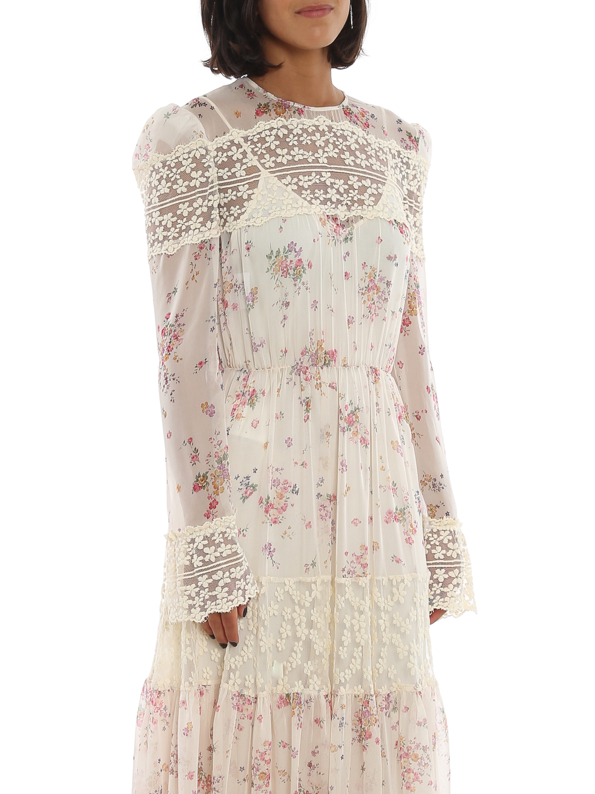 white christmas dresses Sophia White Floral Strapless Mini Dress - US 10