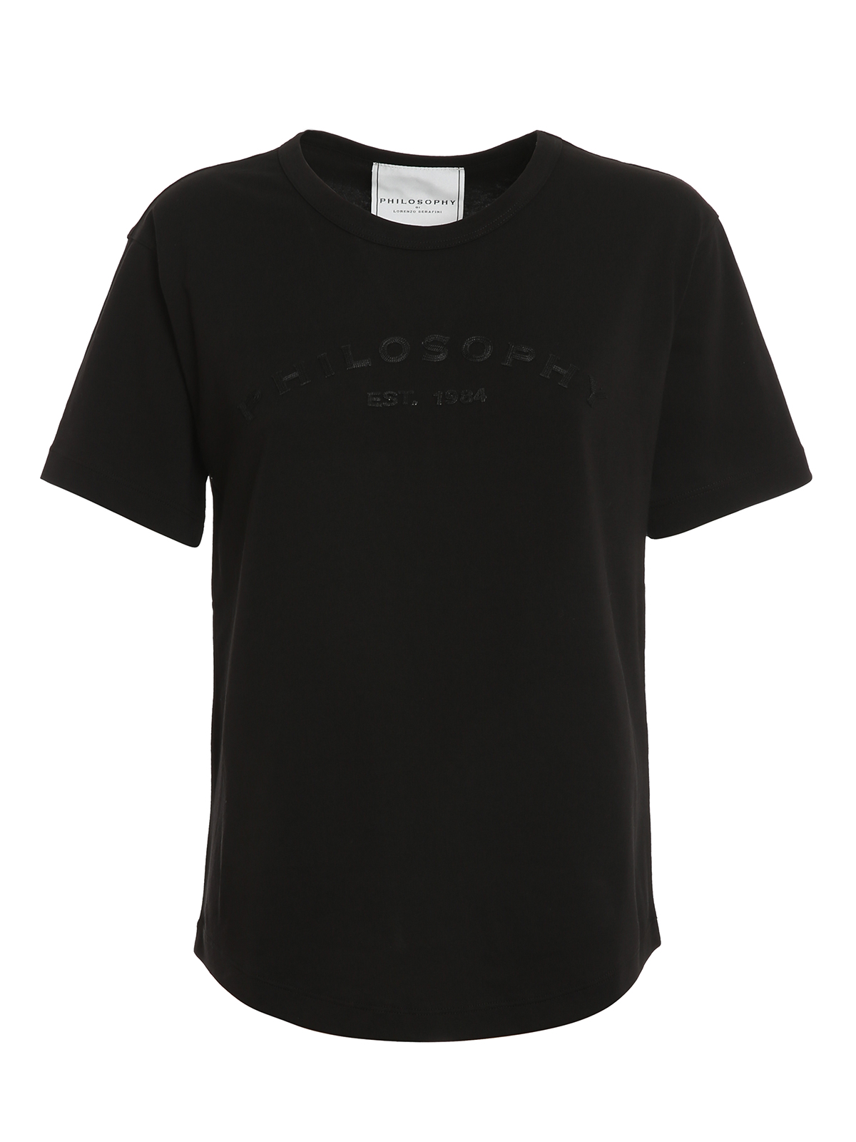 Philosophy Di Lorenzo Serafini Embroidered Logo T-shirt In Black
