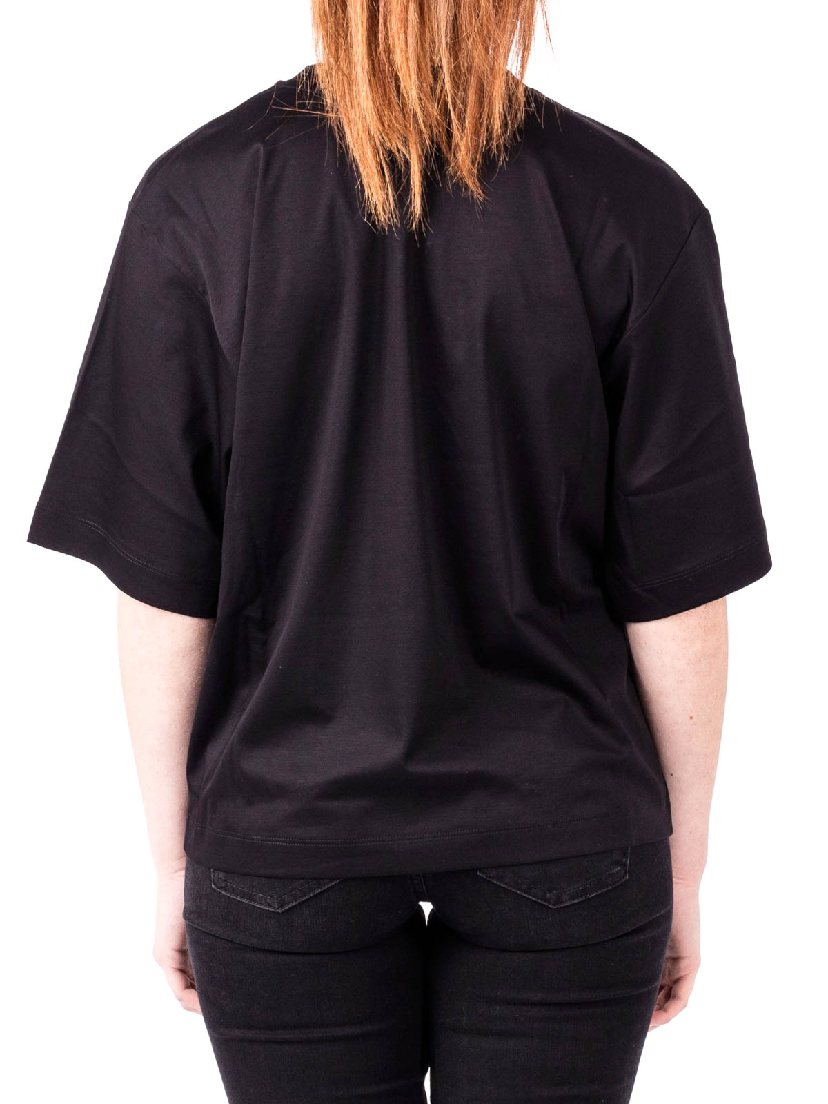 Moschino Boutique Piercing Logo black over T-shirt