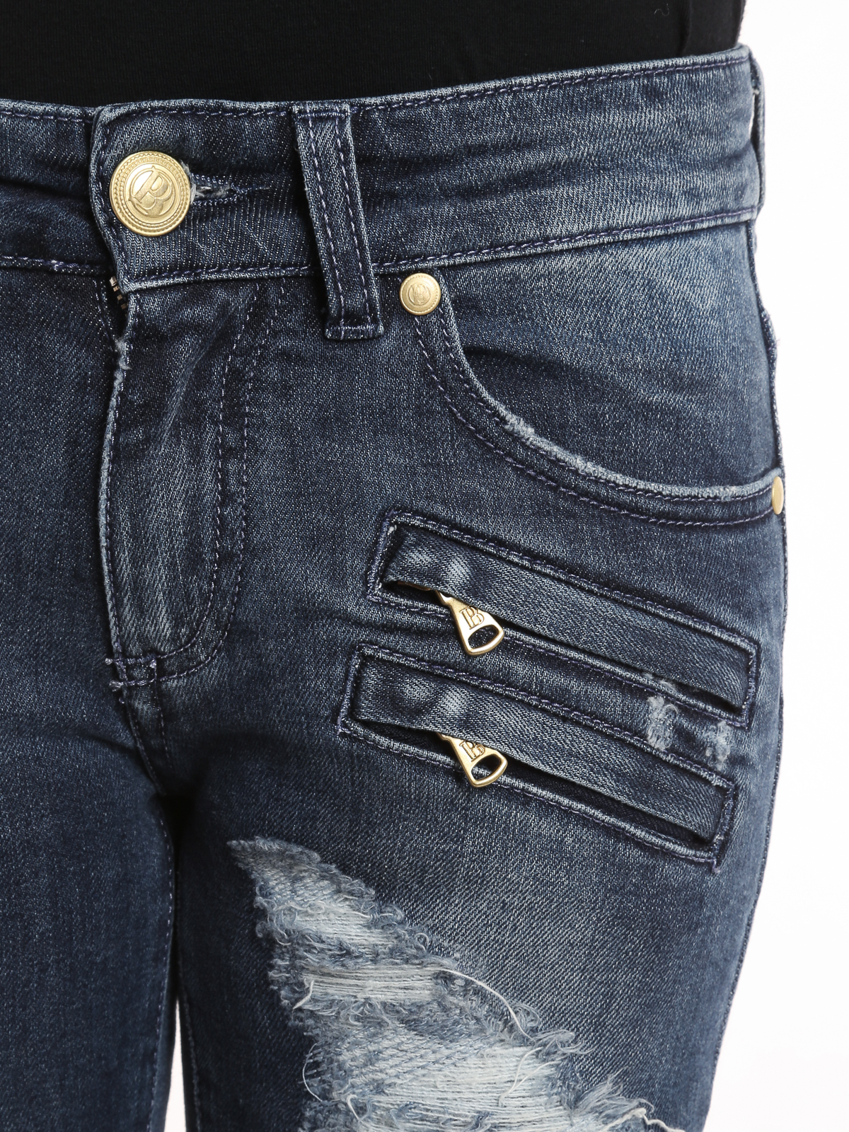Skinny jeans Balmain - Used effect jeans - FP5359J4362705