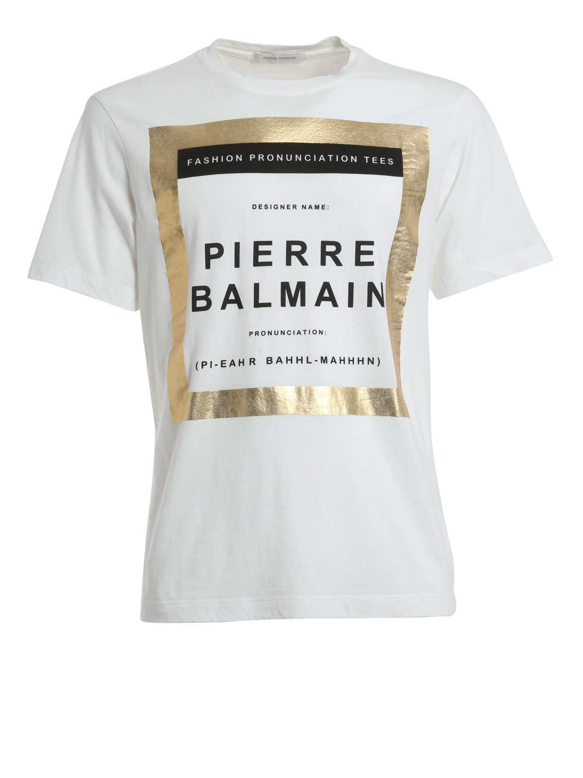 T-shirts Pierre Balmain neck Balmain t-shirt