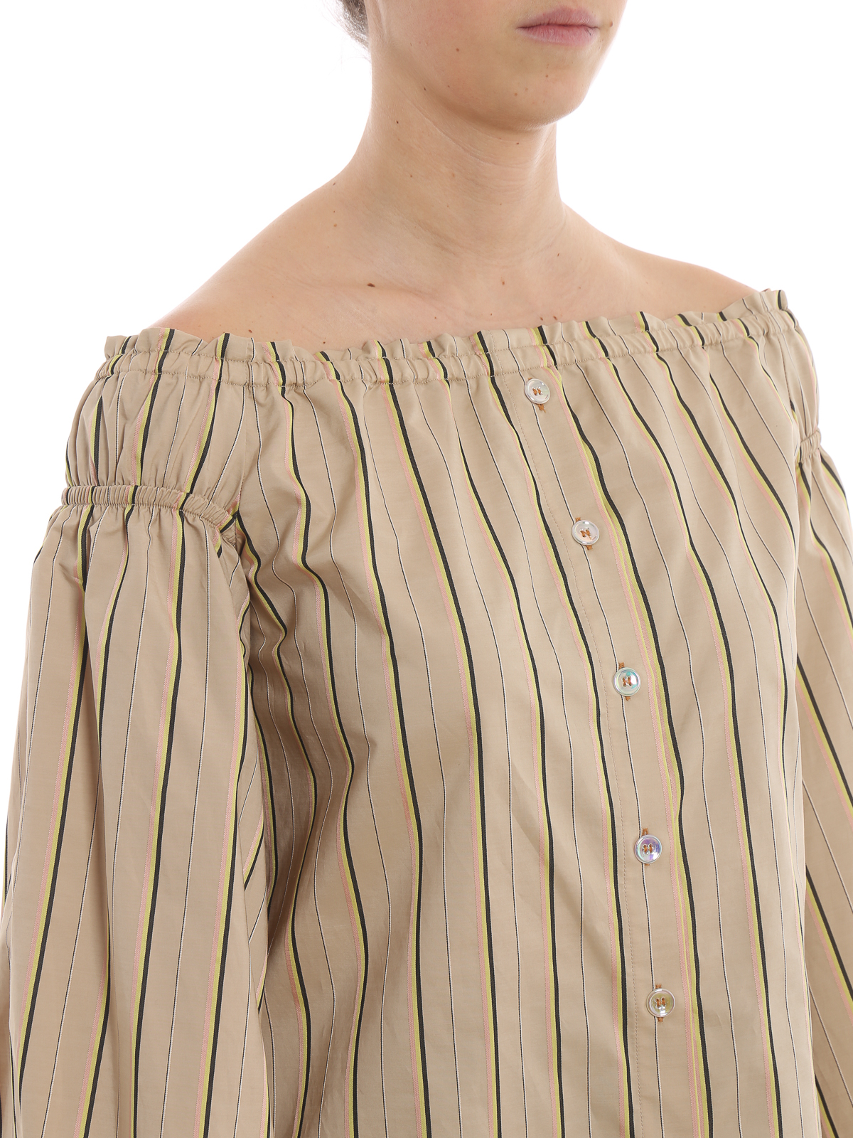 Shirts Pinko - Irene striped shirt - 1B13UL7445CH4 | thebs.com