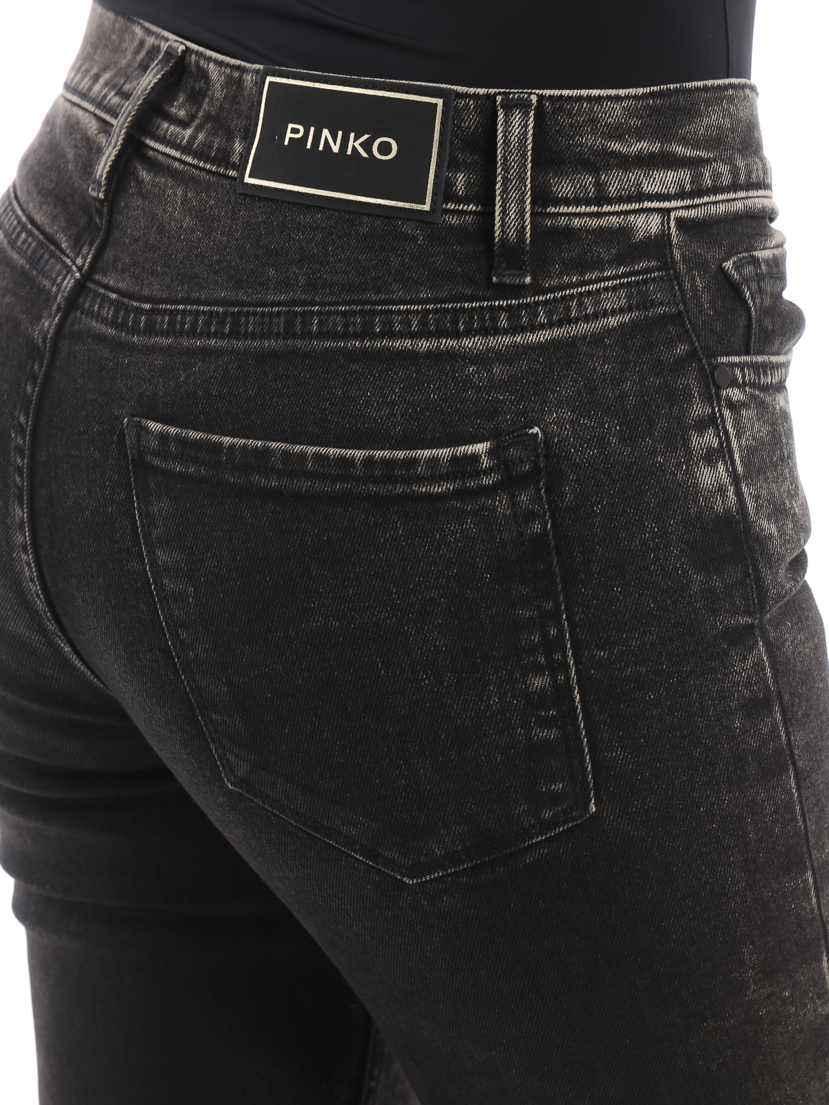 Pinko Sabrina 1 cropped skinny jeans - Black | 1J10ABY5PWZ99