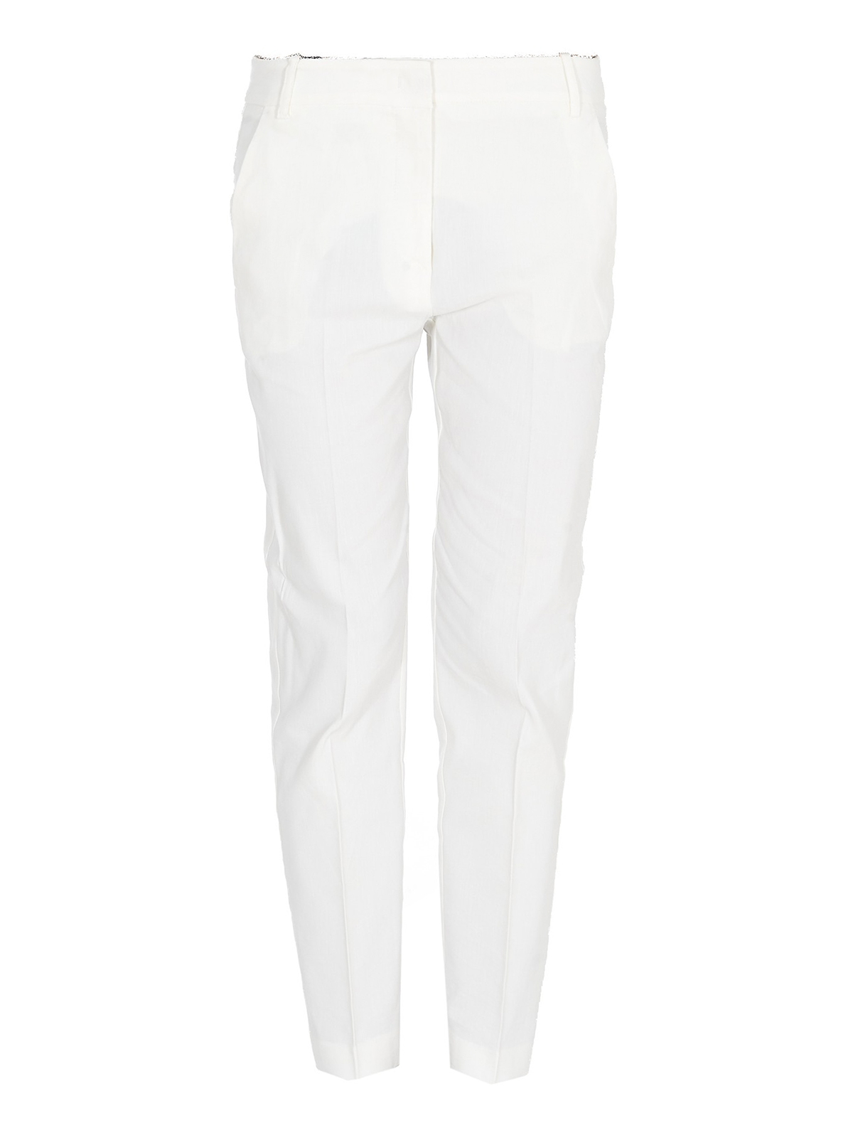 Pinko Casual trousers with ironed pleat - White | 1G16467435Z15
