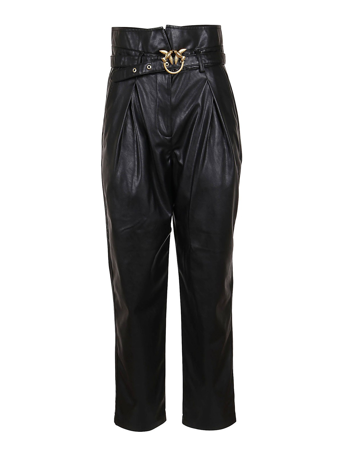 Leather trousers Pinko Aurelio trousers 1G1521Y6BEZ99 thebs