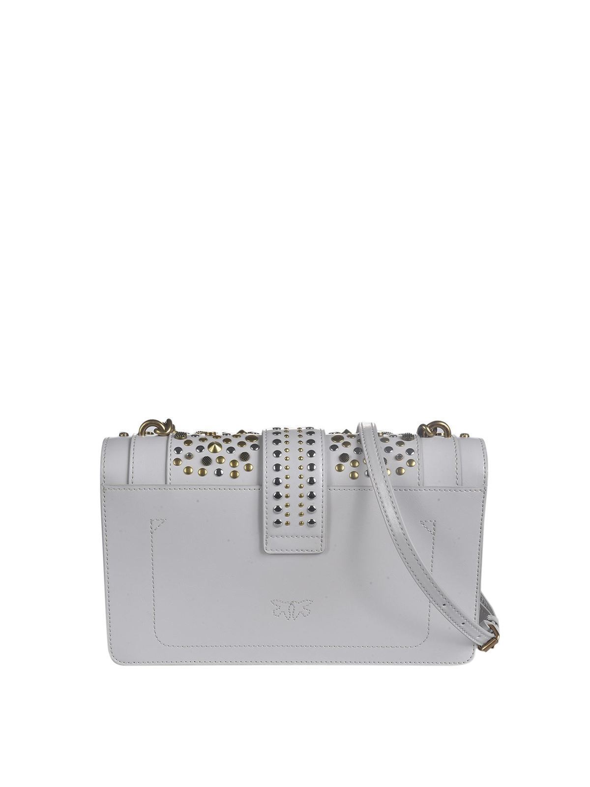 Borsa PINKO Classic Love Bag Icon New Studs con Borchie Nera