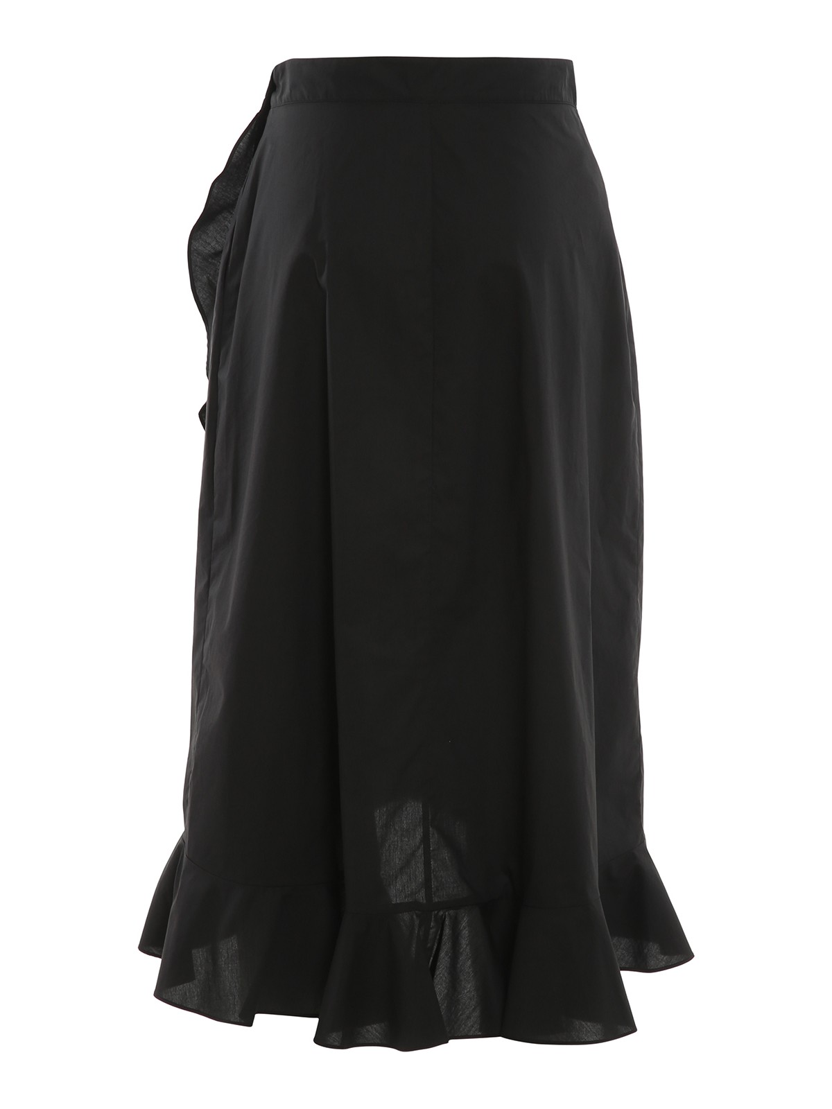 Black wrap around skirt online best sale