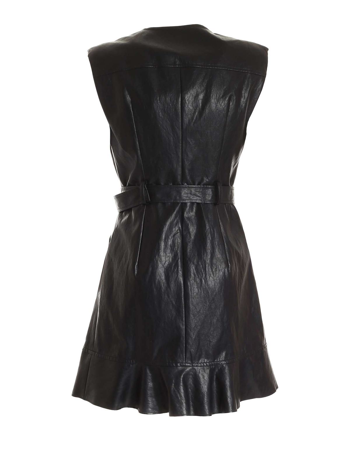 Pinko Attivo faux leather dress - Black - Women|1G15W2Y6W7Z99