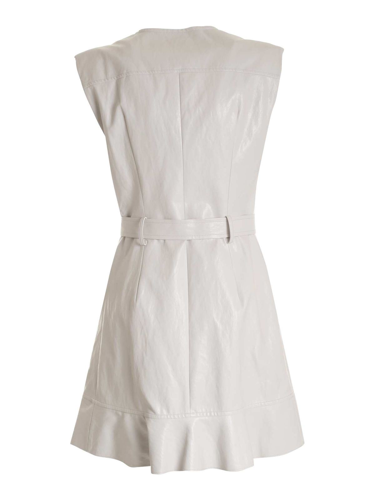 Pinko Attivo faux leather dress - White - Women|1G15W2Y6W7Z14