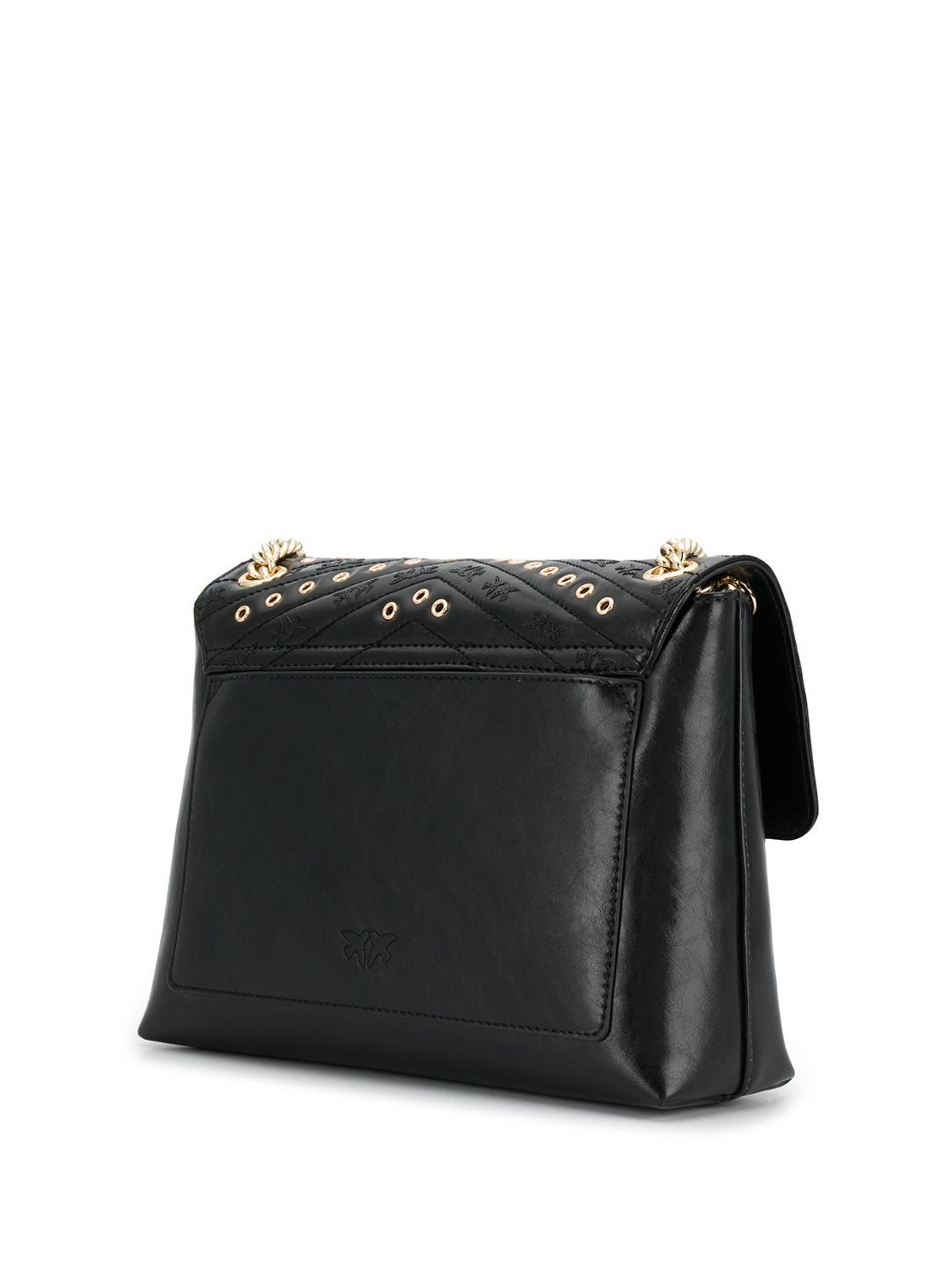 By Far Black Rachel Patent Leather Shoulder Bag In Nero
