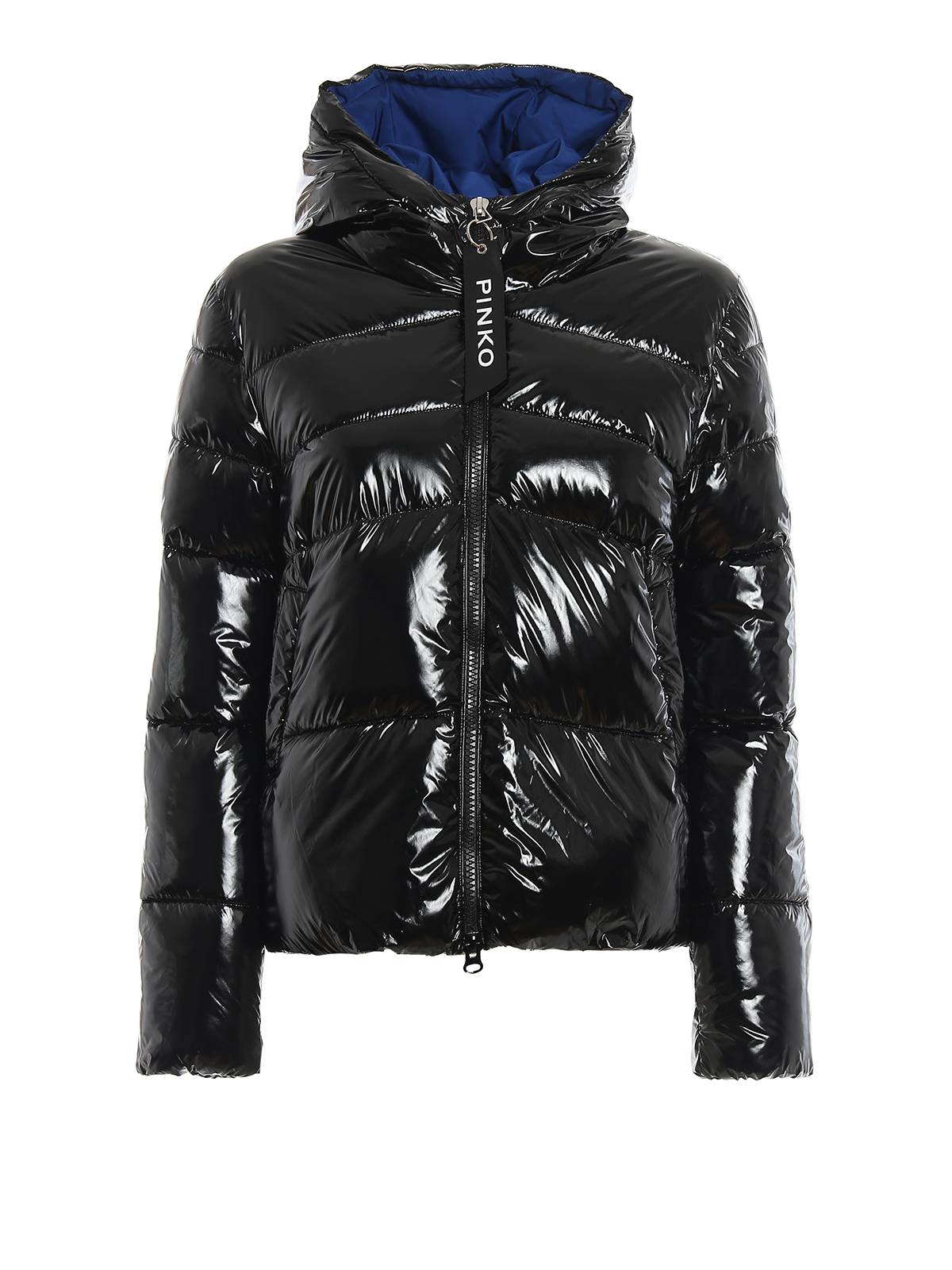 Pinko women's jacket in glossy nylon Black
