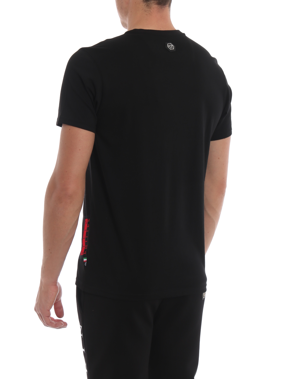 Tシャツ・カットソー PHILIPP PLEIN Men T-shirt Black MTK6445PJY002N 02 T-Shirt Oversize Round Neck SS Iconic Plein | Philipp Plein