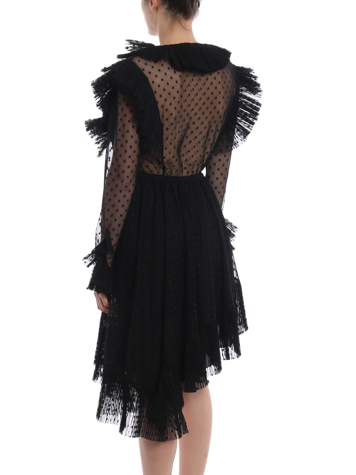 asymmetrical polka dot dress Asymmetrical Polka Dot Dress  MissChicFashion