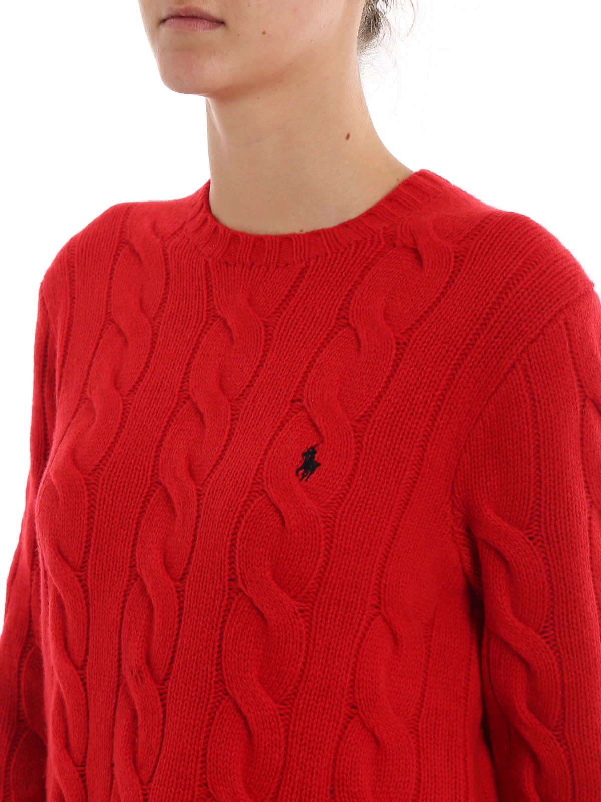 brænde vene bænk Crew necks Polo Ralph Lauren - Cable knit wool and cashmere sweater -  211764605004