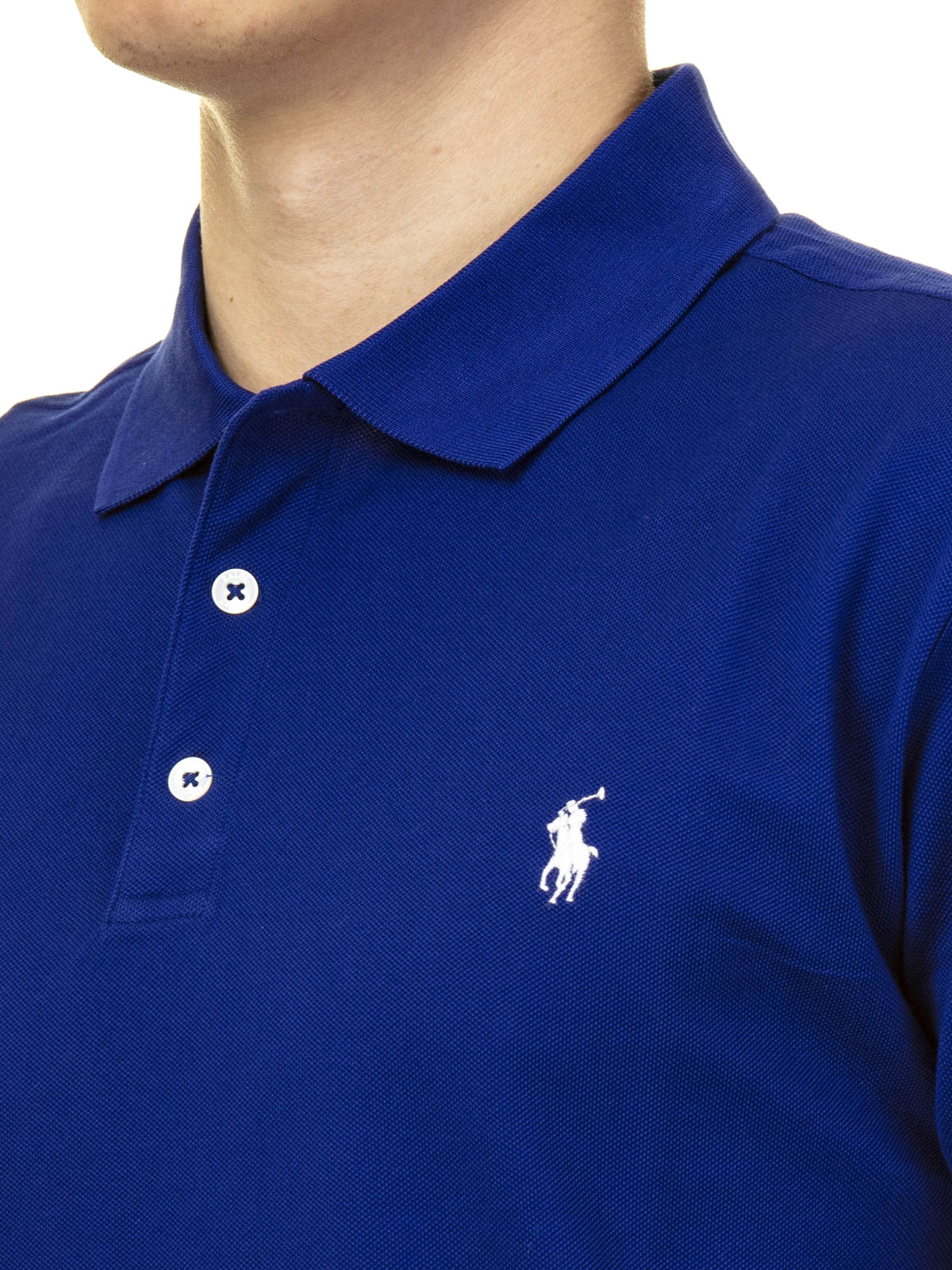 Polo shirts Polo Ralph Lauren - Logo royal blue pique cotton polo