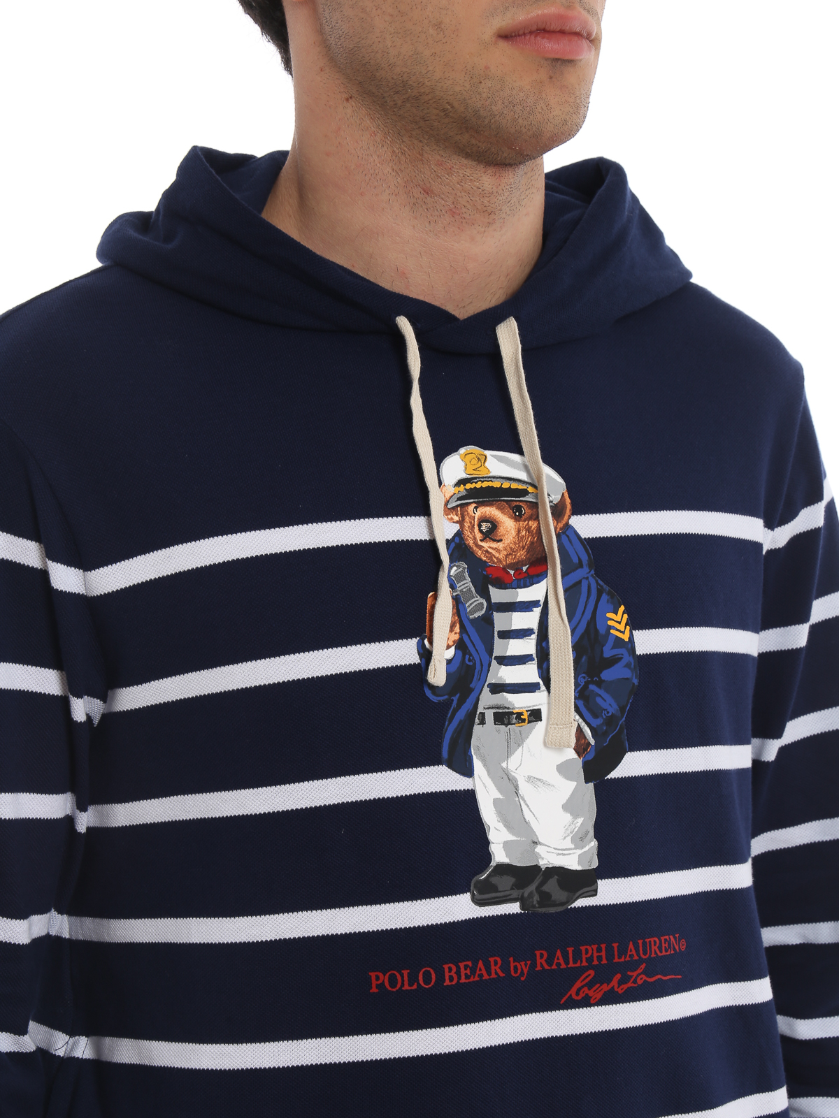 kultur Afhængig kardinal Sweatshirts & Sweaters Polo Ralph Lauren - Newport striped cotton pique  hoodie - 710751304001