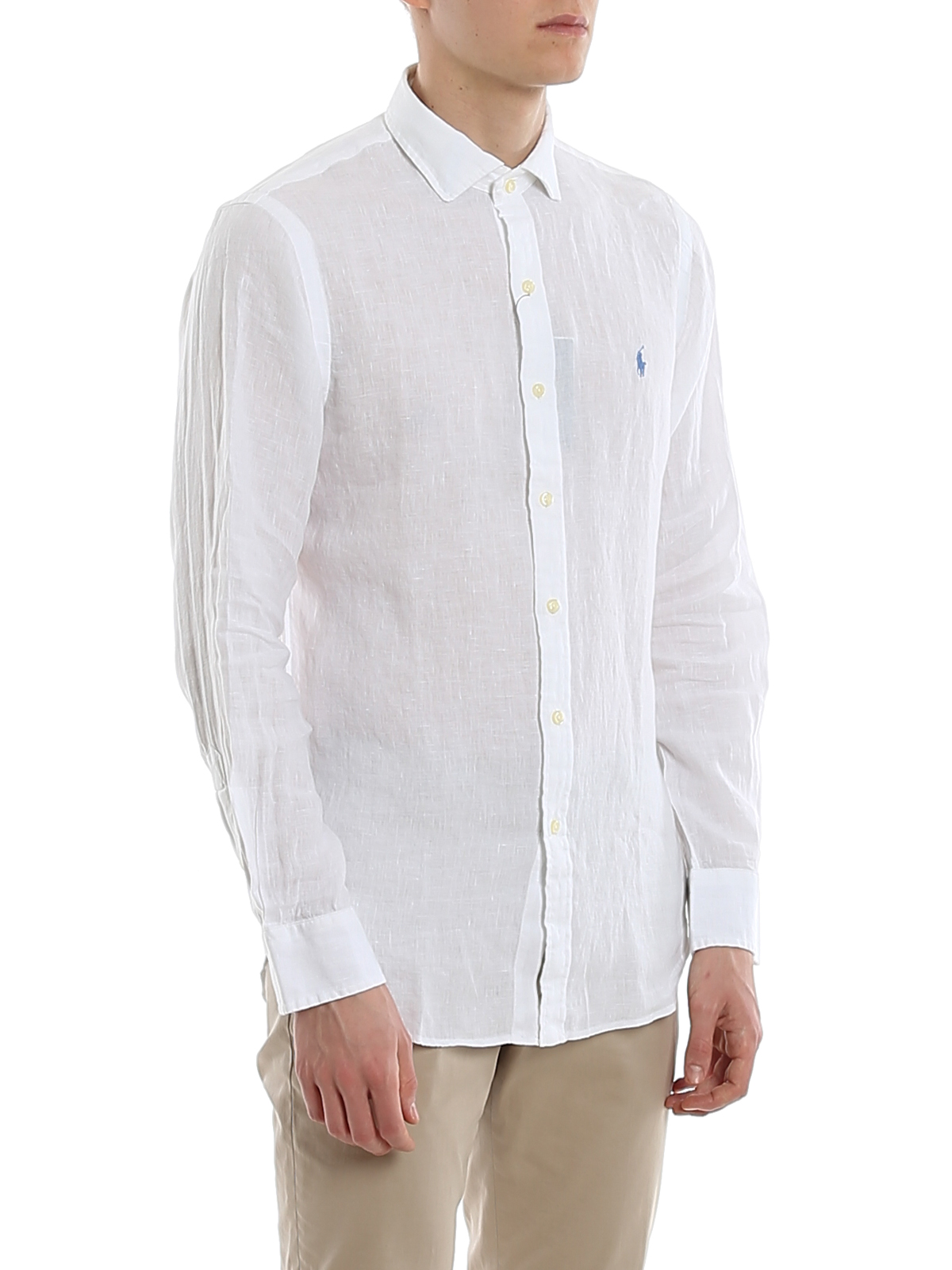 Shirts Polo Ralph Lauren - White linen shirt - 710795426006