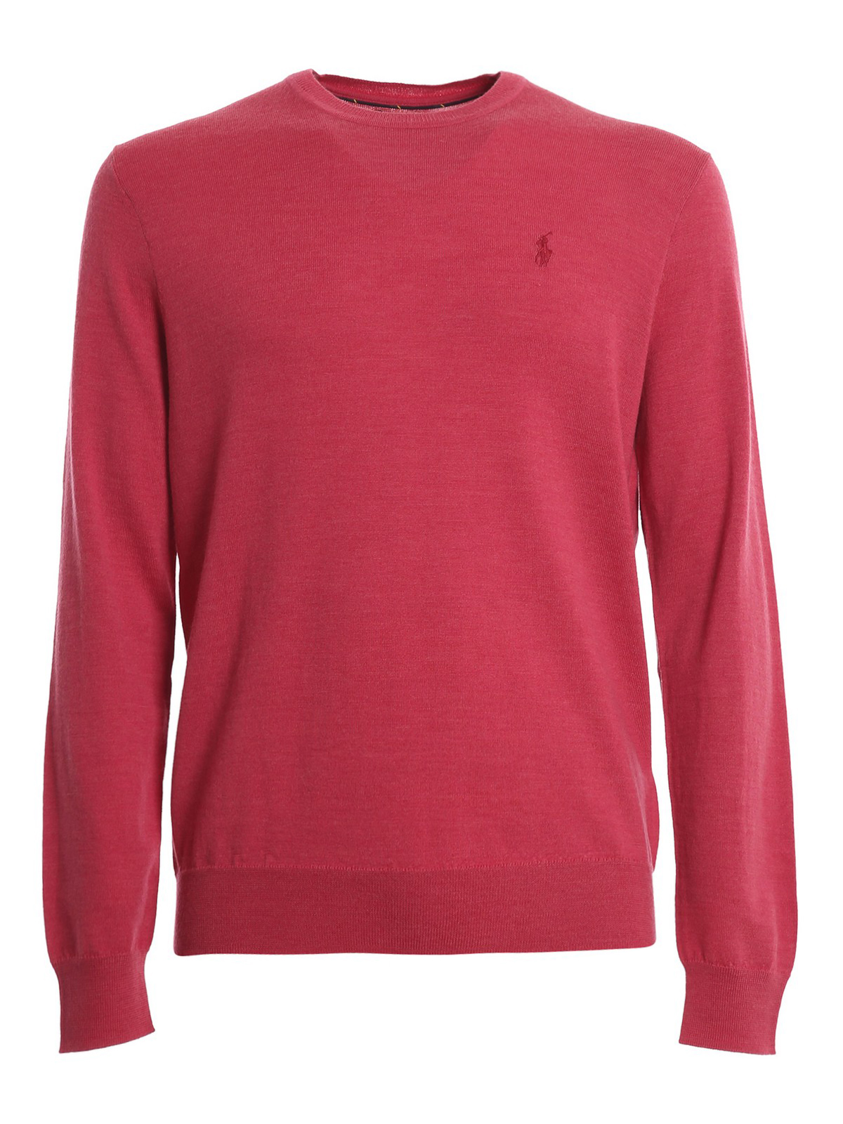 Polo Ralph Lauren Merino Wool Crew Neck Sweater In Red