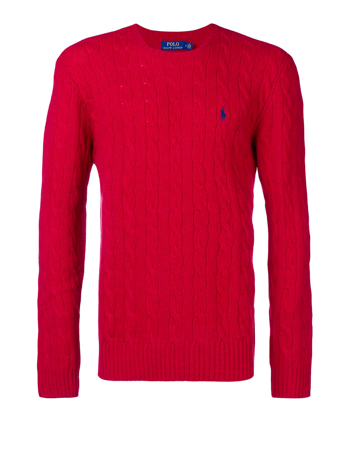 Migración Perth Blackborough Londres Crew necks Polo Ralph Lauren - Red cable knit wool and cashmere sweater -  710719546004