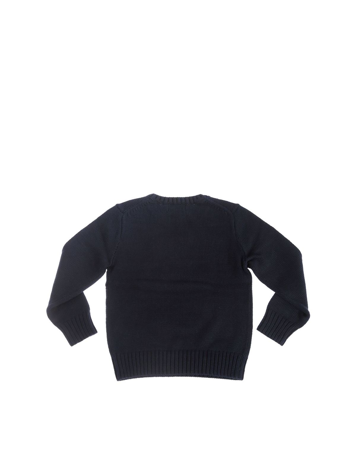 Polo Ralph Lauren Polo Bear Holiday crewneck sweater in navy
