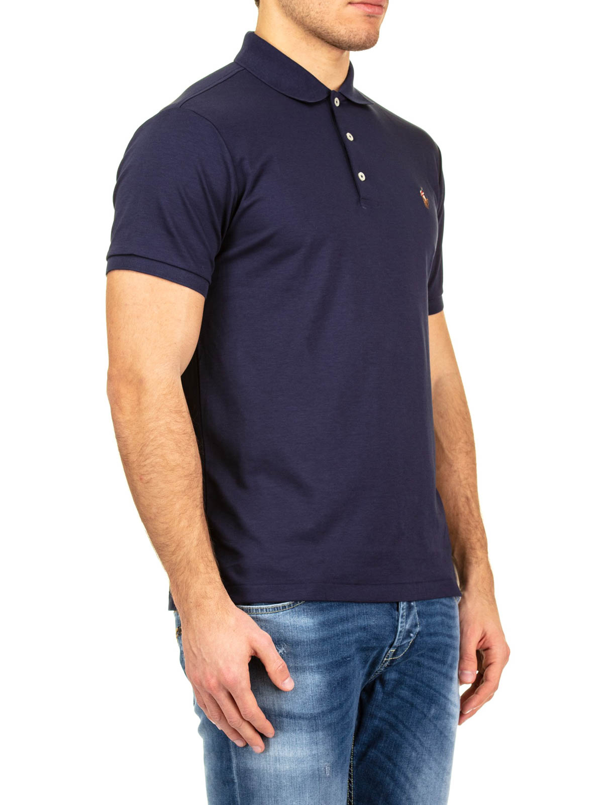 aerolíneas melón intervalo Polo shirts Polo Ralph Lauren - Blue cotton polo shirt - 710685514003