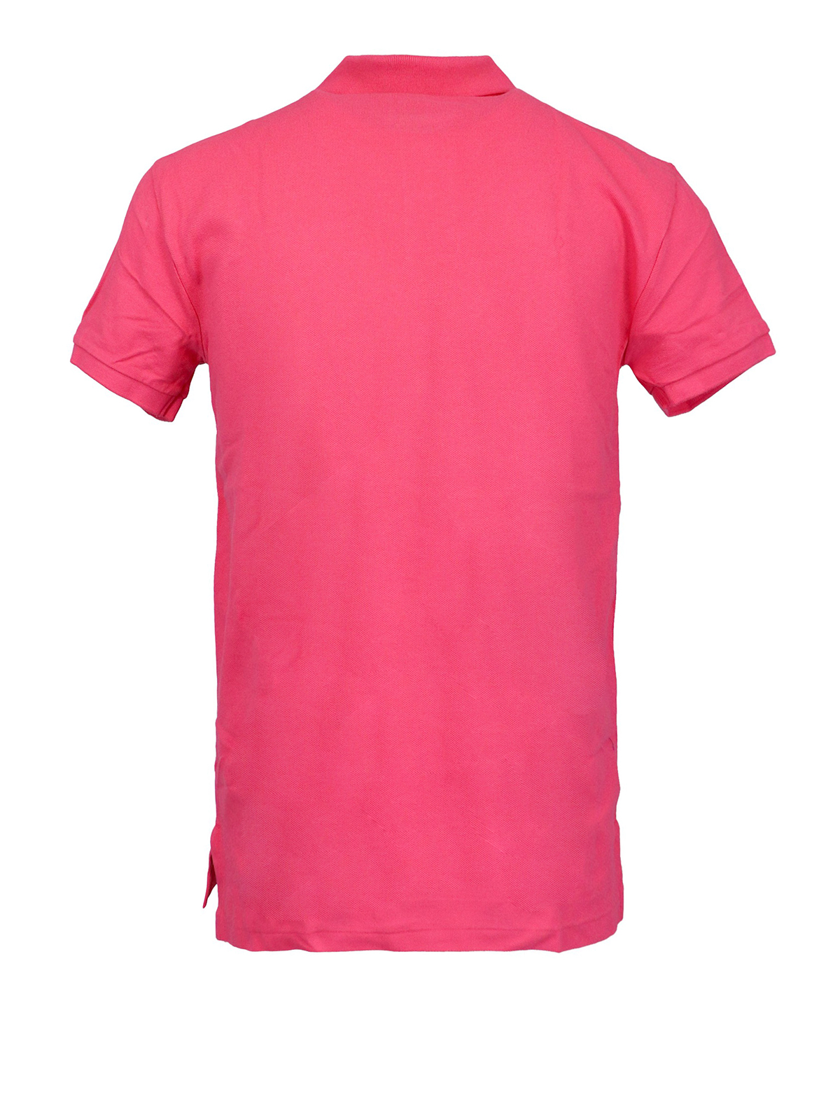 Shop Polo Ralph Lauren Pink Pique Cotton Polo Shirt