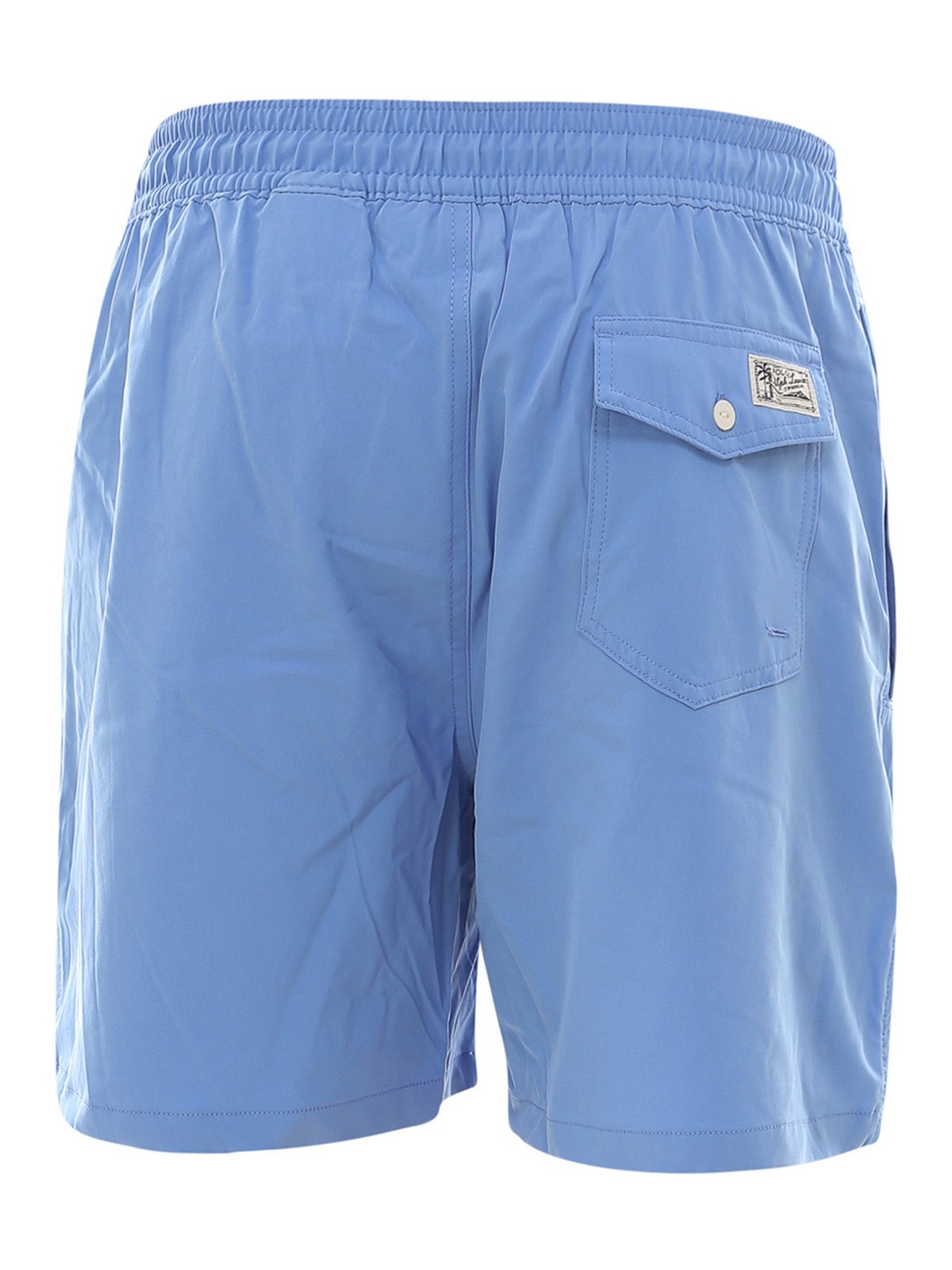 Shop Polo Ralph Lauren Embroidered Swim Short In Blue