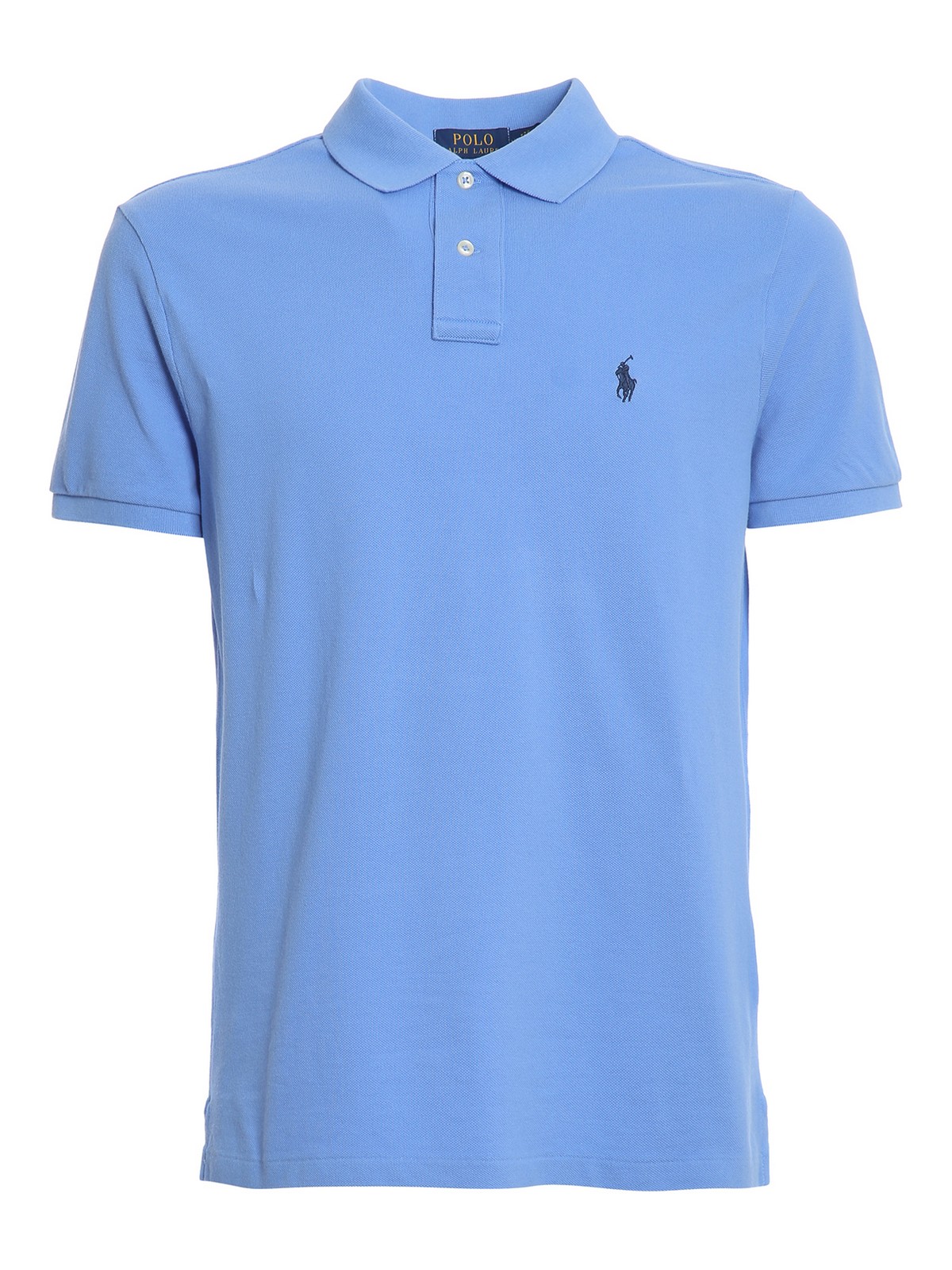 Polo Ralph Lauren Chest Logo Embroidery Polo In Light Blue