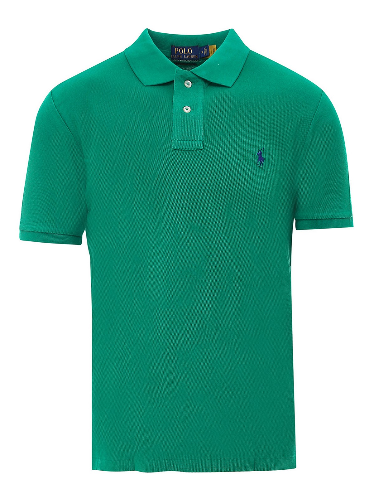 Polo Ralph Lauren Embroidered Cotton Polo Shirt In Green