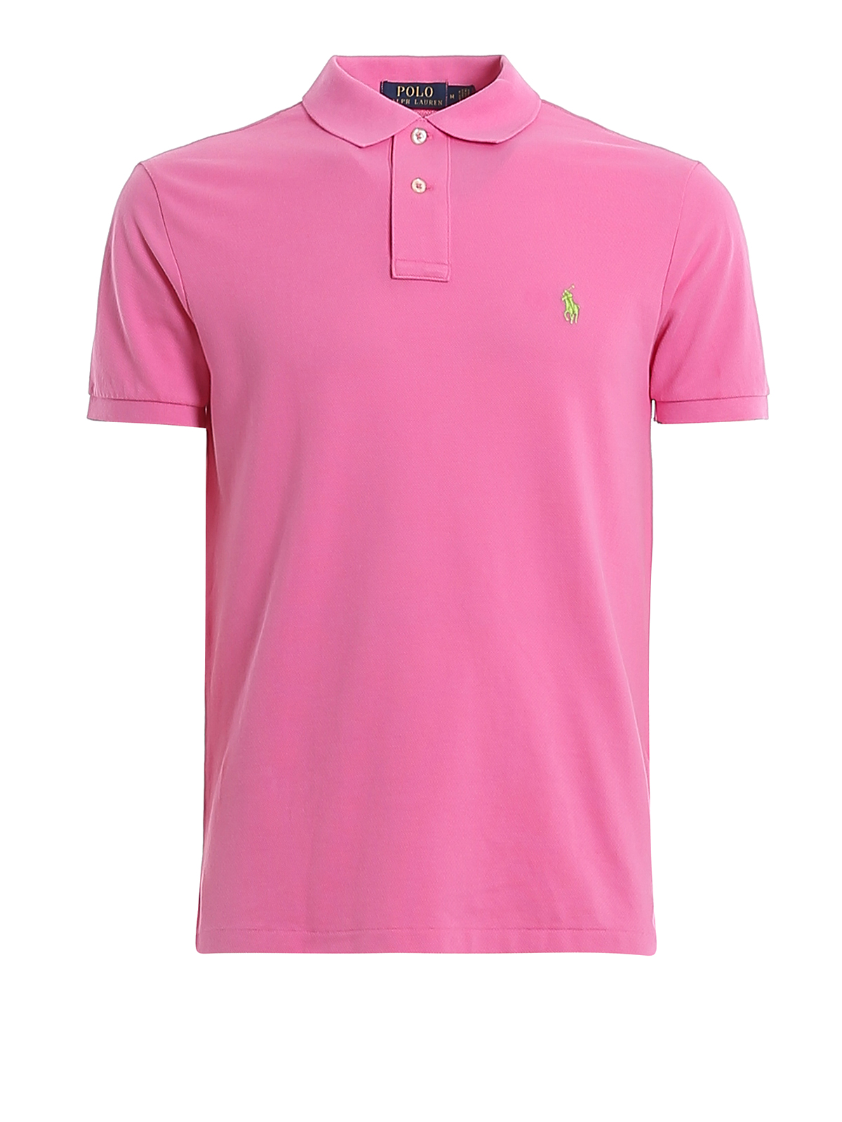 Polo Ralph Lauren Logo Embroidery Pink Pique Polo Shirt