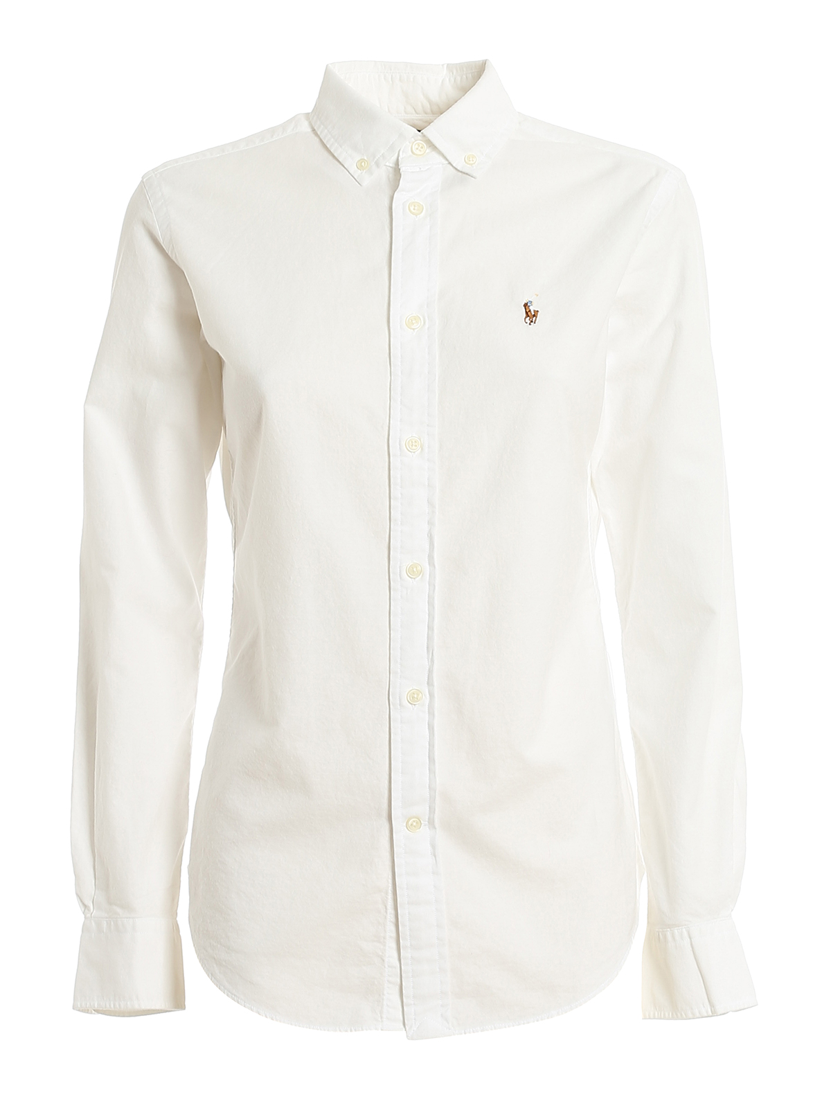 Polo Ralph Lauren Logo Embroidery Shirt In White