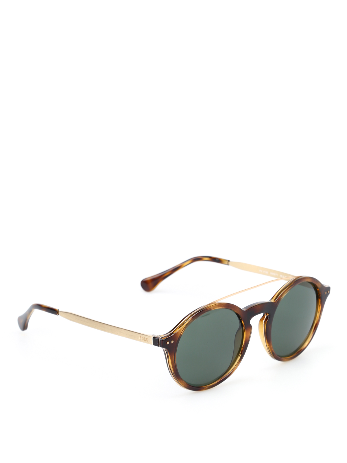 Polo by Ralph Lauren Tortoiseshell Frame Sunglasses with Yellow/Plaid Temples Polo Ralph Lauren PH4192 Yellow Prescription Sunglasses main image 2